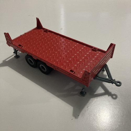 Siku flatbed trailer red - siku, made